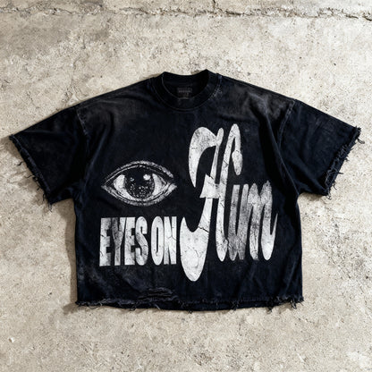 Eyes On Him - Vintage Washed Boxy Tee